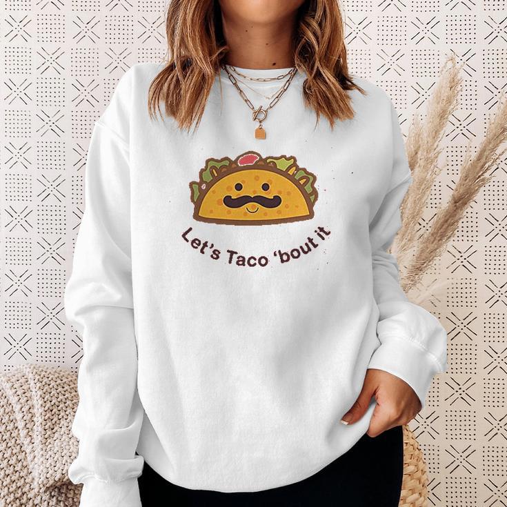 Trunk Candy Lets Taco Bout It Kids Tri Blend Sweatshirt Gifts for Her