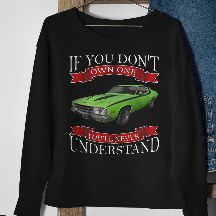 1973 Plymouth Road Runner Back Side Sweatshirt Gifts for Old Women