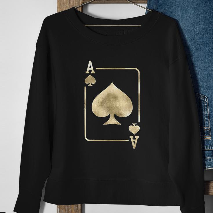 Ace Of Spades Playing Card Halloween Glam Costume Sweatshirt Gifts for Old Women