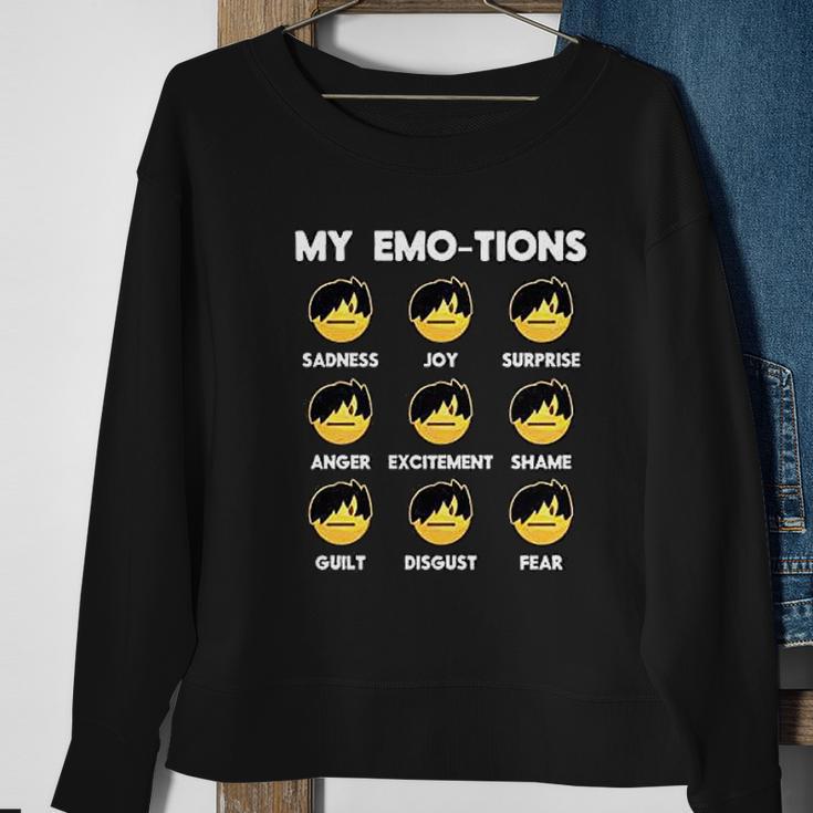 Emojis Emo Emojis Funny Faces Meme Graphic Sweatshirt Gifts for Old Women