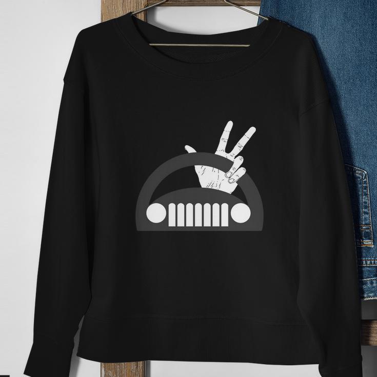 Funny The Jeep Wave Sweatshirt Gifts for Old Women