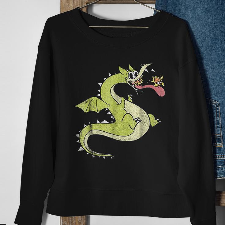 Grim Matchstick And Living Fireball Graphic Sweatshirt Gifts for Old Women