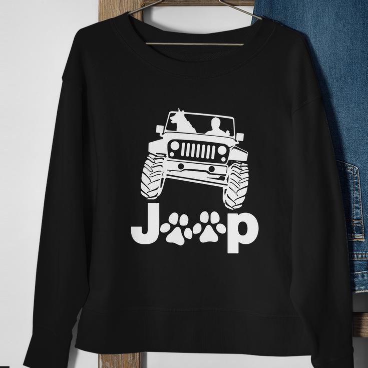 Jeep Dogs Sweatshirt Gifts for Old Women