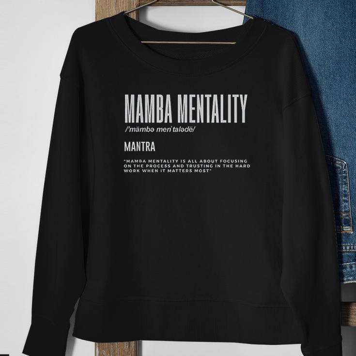 Mamba Mentality Motivational Quote Inspirational Definition Sweatshirt Gifts for Old Women