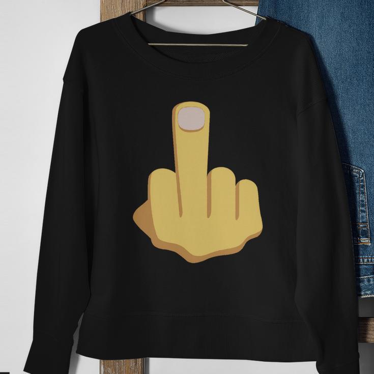 Middle Finger Emoji Tshirt Sweatshirt Gifts for Old Women