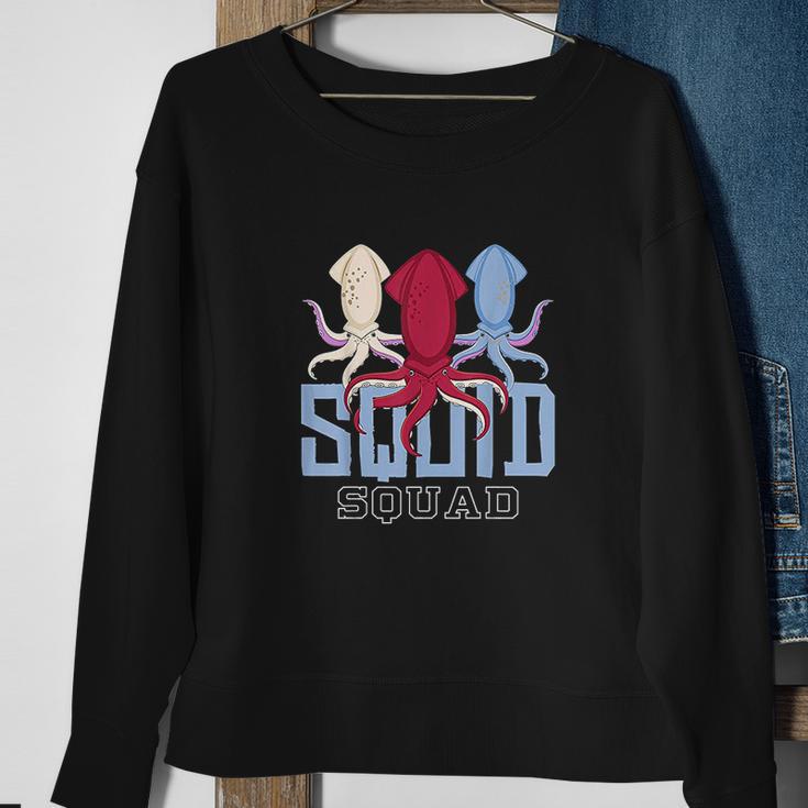 The Mighty Squid Squad Octopus Gang Gift Design Idea Sweatshirt Gifts for Old Women