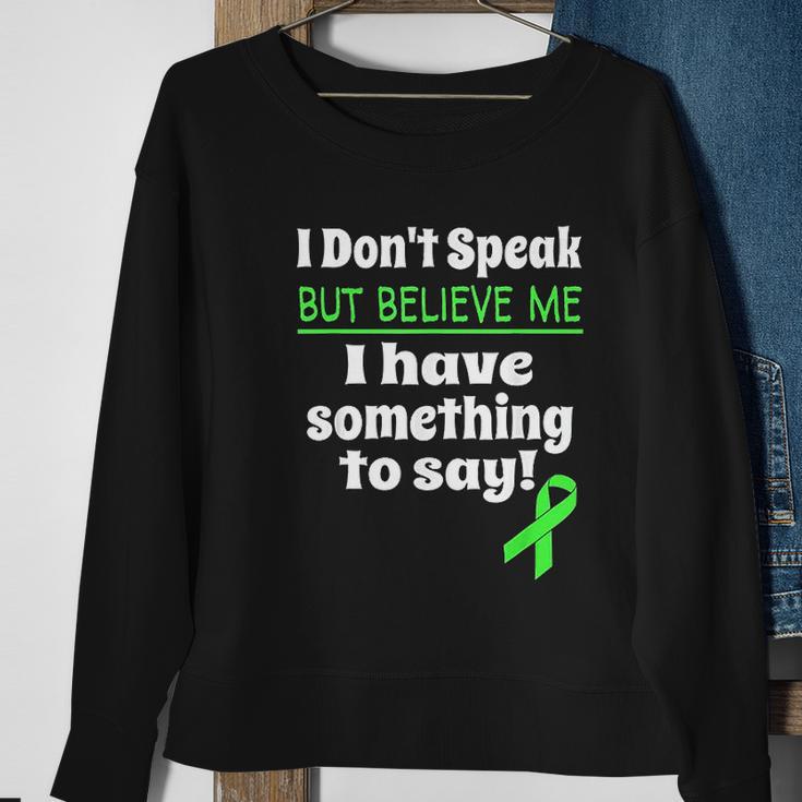 Non Verbal Awareness Cerebral Palsy Brain Damage Awareness Sweatshirt Gifts for Old Women