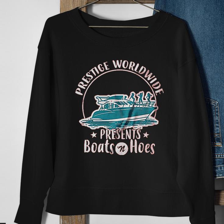 Prestige Worldwide Funny Boats N Hoes Funny Sweatshirt Gifts for Old Women