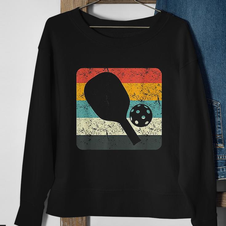 Retro Vintage Pickleball Silhouette Pickleball Gifts Sweatshirt Gifts for Old Women