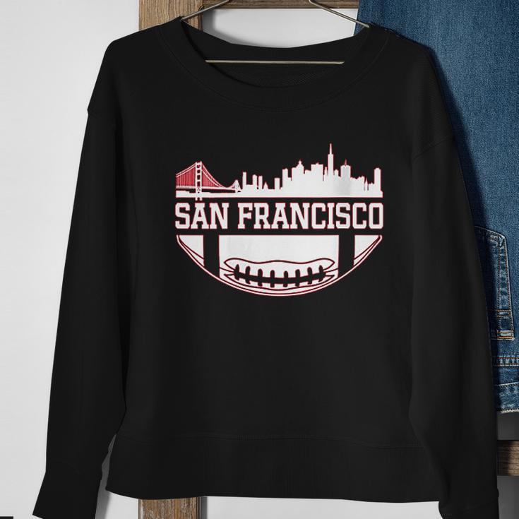 San Francisco Football Vintage Sf Cali Retro Gameday Sweatshirt Gifts for Old Women