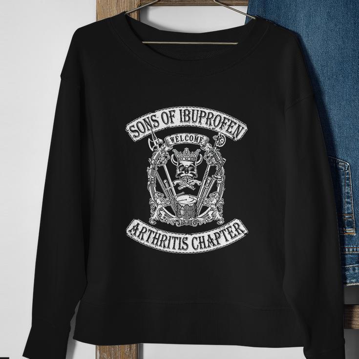 Sons Of Ibuprofen Arthritis Chapter Funny Old Biker Sweatshirt Gifts for Old Women