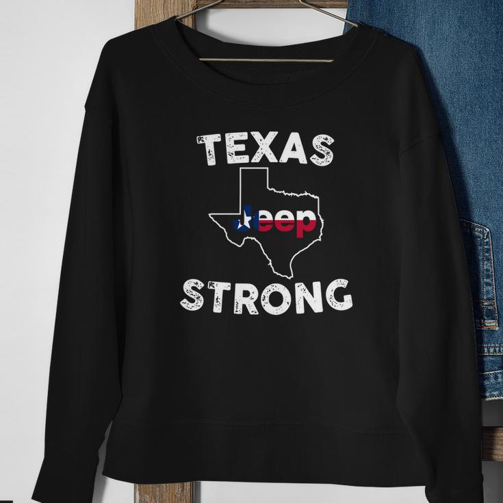 Texas Jeep Strong Sweatshirt Gifts for Old Women