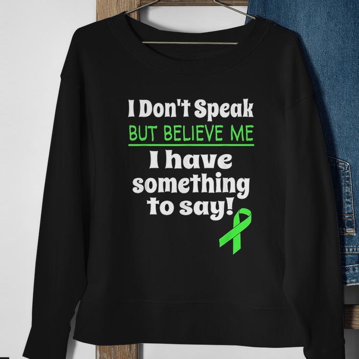 Verbal Awareness Cerebral Palsy Brain Damage Awareness Sweatshirt Gifts for Old Women