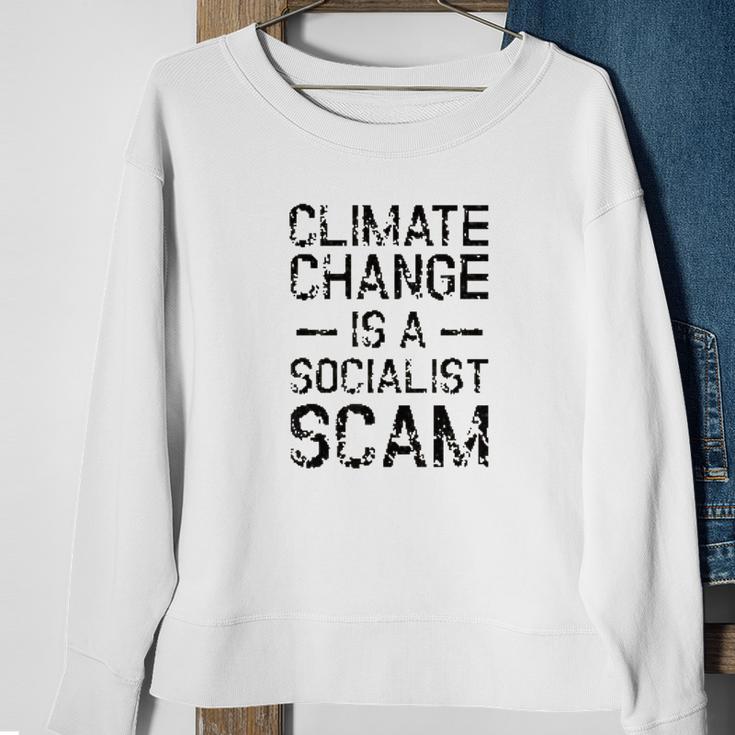 Anti Climate Change Anti Socialist Climate Change Sweatshirt Gifts for Old Women