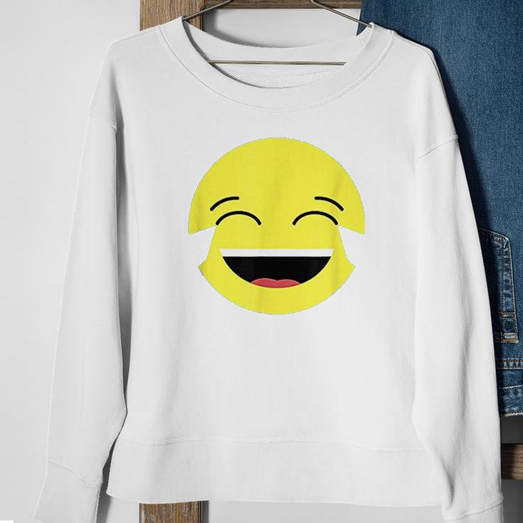 Laughing Tears Emojis Cute Happy Laugh Face Gift Sweatshirt Gifts for Old Women