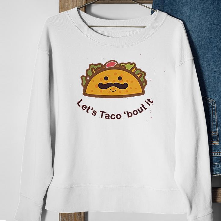 Trunk Candy Lets Taco Bout It Kids Tri Blend Sweatshirt Gifts for Old Women