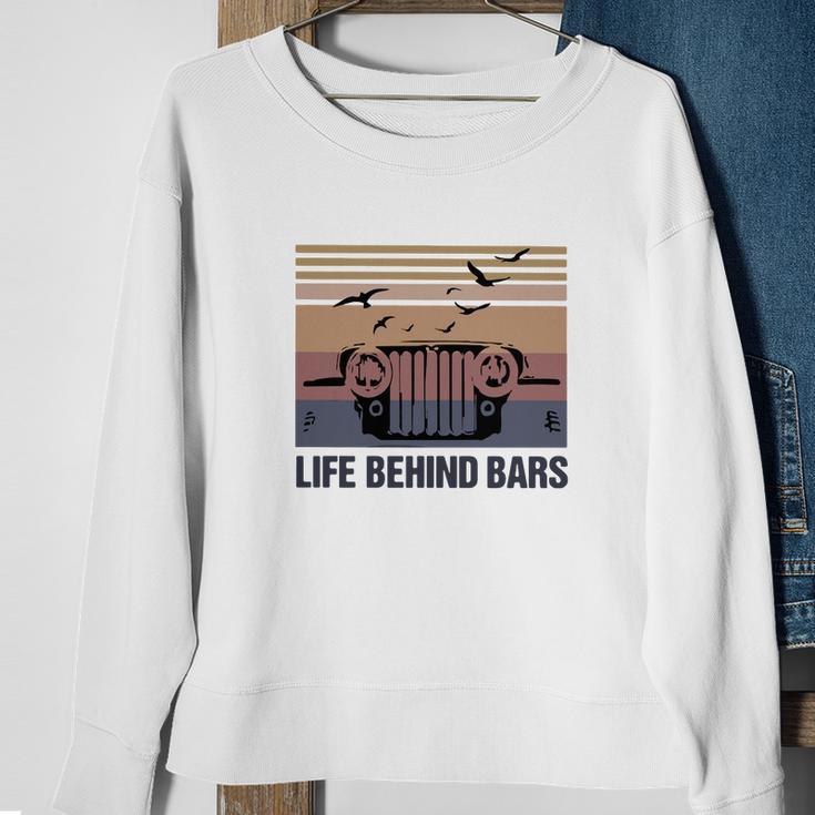 Vintage Jeep Life Behind Bars Shirt Sweatshirt Gifts for Old Women