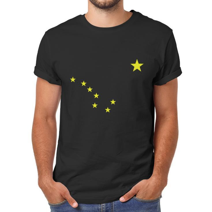 Alaska T-Shirt State Flag Astrology Big Dipper Polaris Tee Men T-Shirt