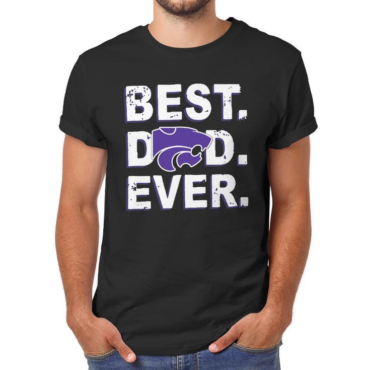 Best Dad Ever Kansas State Wildcats Father S Day Men T-Shirt