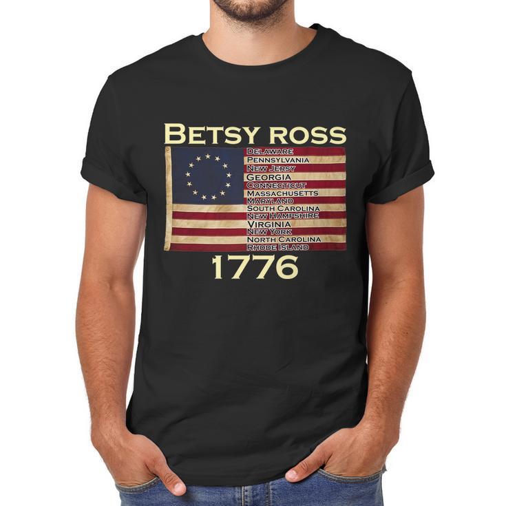 Betty Ross Original Colonies Flag Men T-Shirt