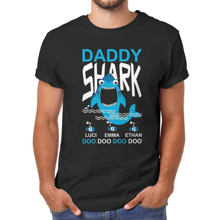 Daddy Shark Kids Name Men T-Shirt