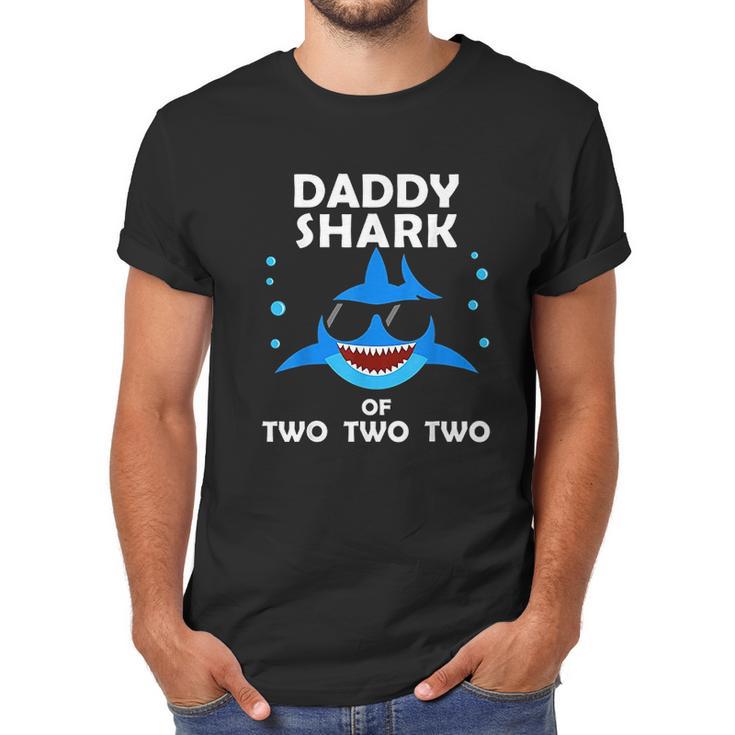 Daddy Shark Of Two Men T-Shirt