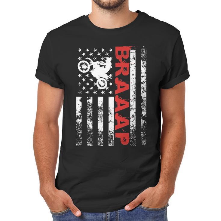 Father S Day Black Braaap Vintage Usa American Flag Men T-Shirt