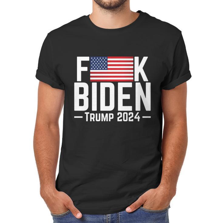 Fuck Biden American Flag Trump 2024 Shirt Men T-Shirt