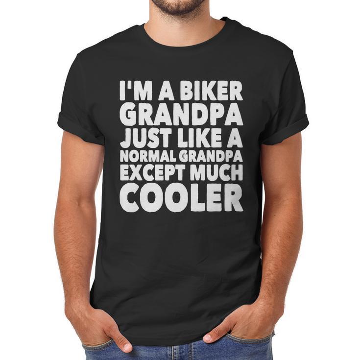 Grandpa - Im A Biker Grandpa Just Like A Normal - Mens T-Shirt By American Apparel Men T-Shirt