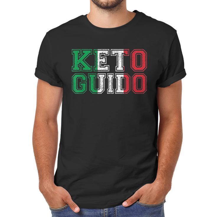 Keto Guido Italian Ketogenic Diet Italy Flag Men T-Shirt