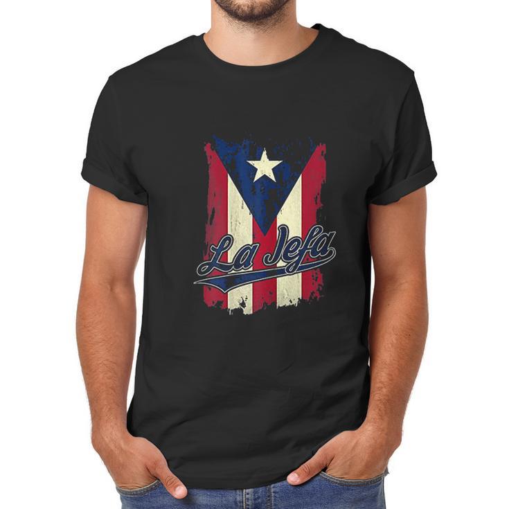 La Jefa Puerto Rico Flag Men T-Shirt