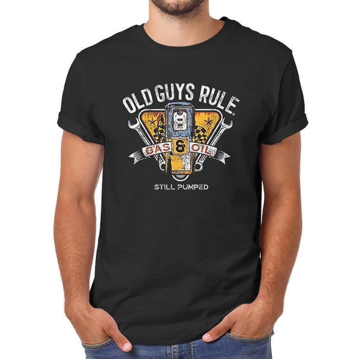 Old Guys Rule   For Men  Vintage Gas Pump Men T-Shirt