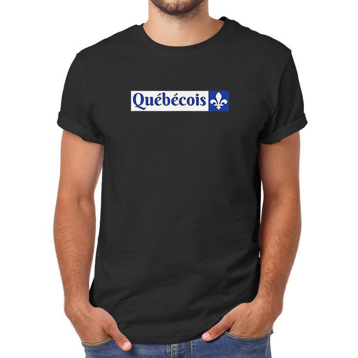 Quebecois Canadien Quebecker Canadian Quebec Flag Men T-Shirt