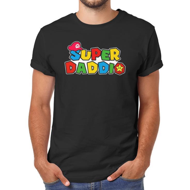 Super Daddio Funny Dad Daddy Fathers Day Video Game Lover Men T-Shirt