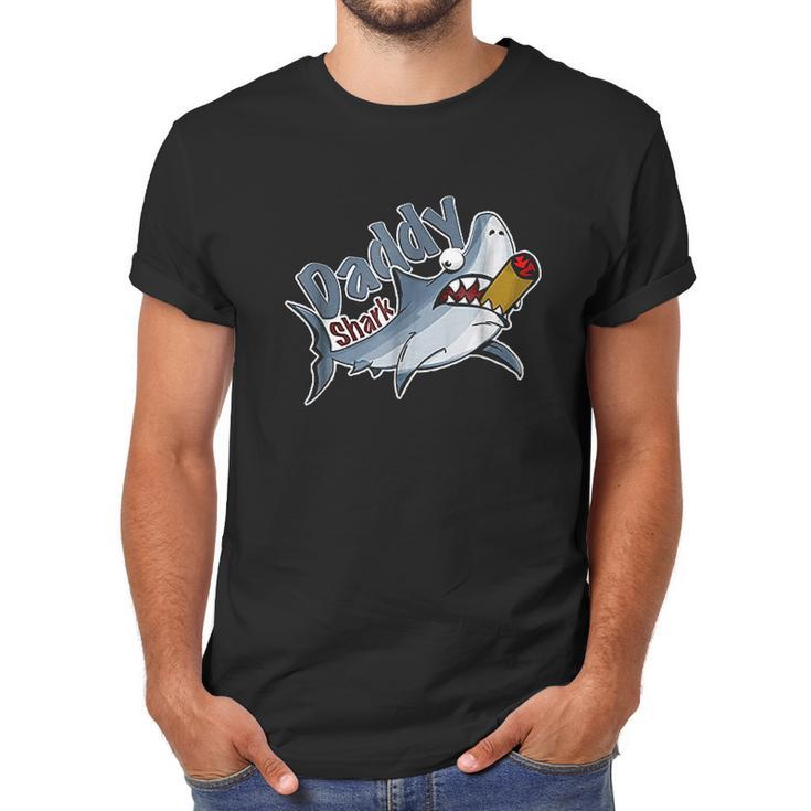 Tough Smoking Daddy Shark Men T-Shirt