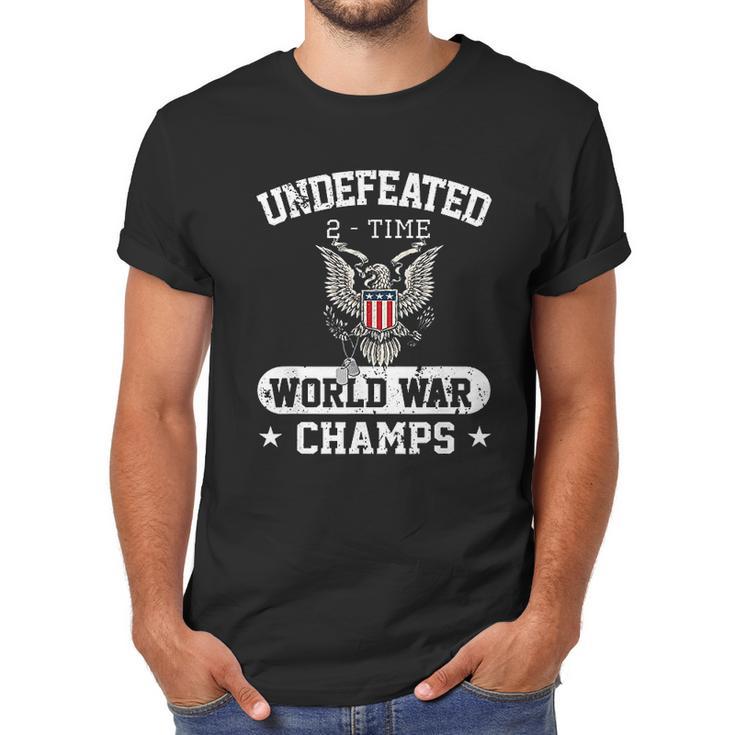 Undefeated World War Champs Veterans Day Gift Men T-Shirt