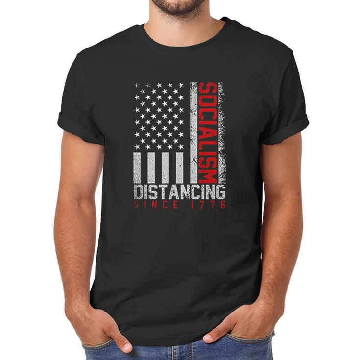 Usa Flag Socialism Distancing Since 1776 Men T-Shirt