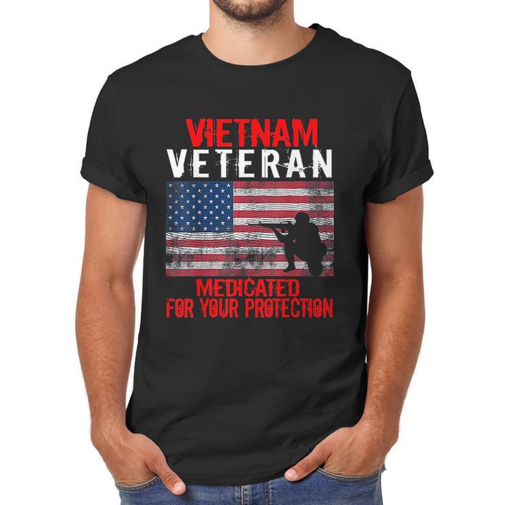 Vietnam Veteran Medicated For Your Protection Men T-Shirt