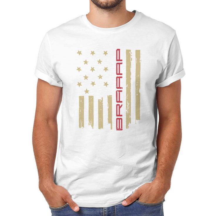 Braaap Snowmobile Flag Men T-Shirt