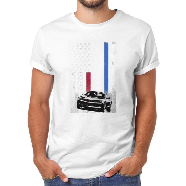 Camaro Lover - American Flag T-Shirt Men T-Shirt