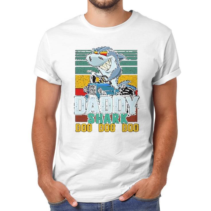 Daddy Shark Like A Trucker Men T-Shirt