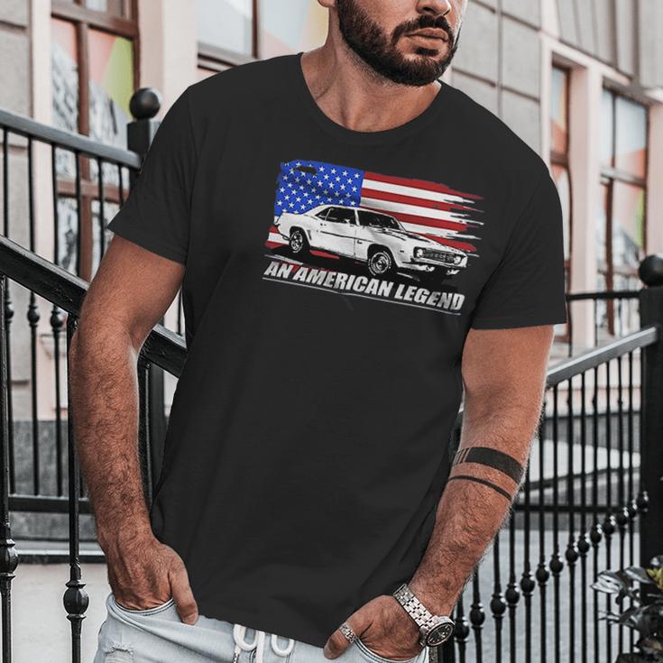 Aggressive Thread 1969 Camaro American Flag Men T-Shirt