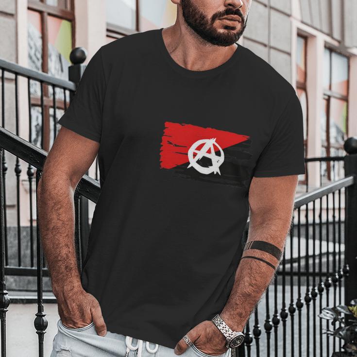 Anarchy Anarchist Flag Men T-Shirt