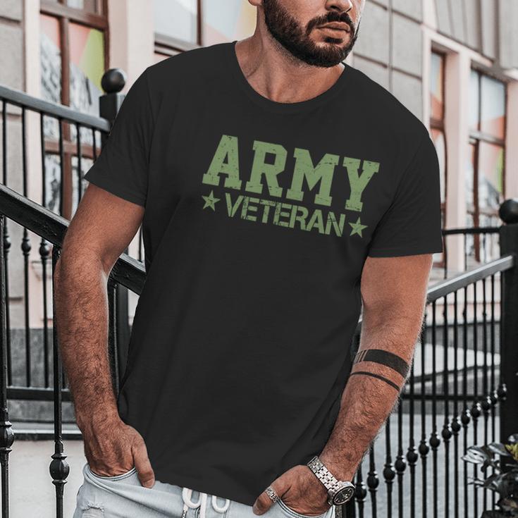 Army Veteran Distress Logo Graphic Design Printed Casual Daily Basic Men T-Shirt