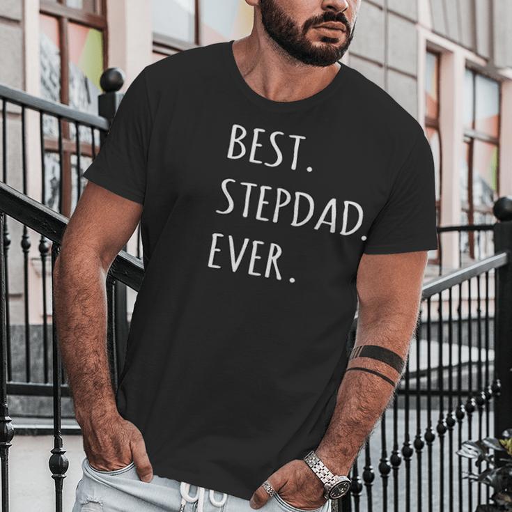 Best Stepdad Ever Capital Letter Step Dad Men T-Shirt