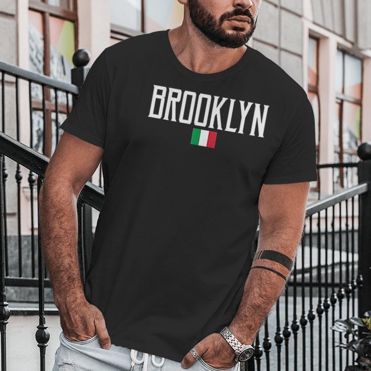 Brooklyn Italian Flag Vintage White Men T-Shirt