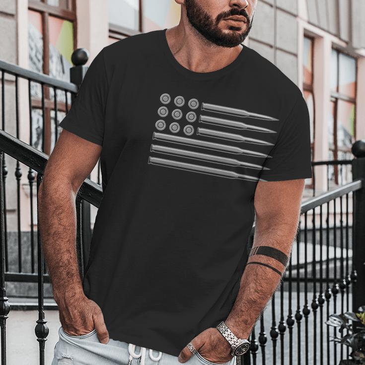 Bullet American Flag T-Shirt Men T-Shirt