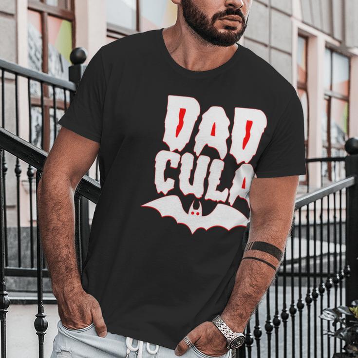 Cute Halloween Funny Halloween Day Dadcula Dracula Men T-Shirt