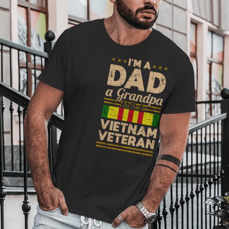 Dad Grandpa Vietnam Veteran Vintage Gift Mens Gift Great Gift Graphic Design Printed Casual Daily Basic Men T-Shirt