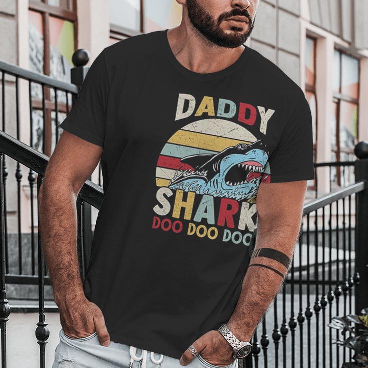 Daddy Shark Family Time Dad Birthday Gifts Men T-Shirt